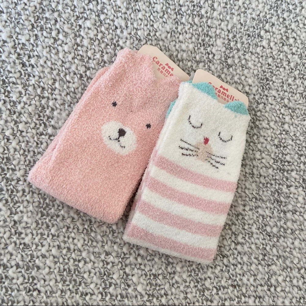 Cute fuzzy socks! New with tags!